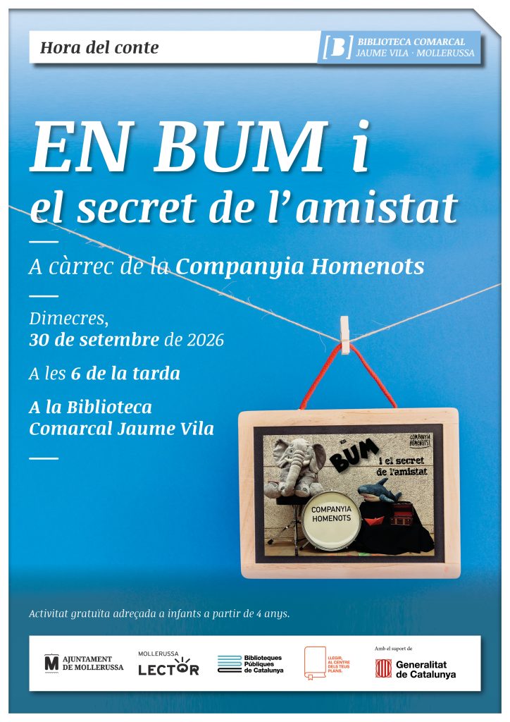 Hora del conte: En Bum i el secret de l’amistat